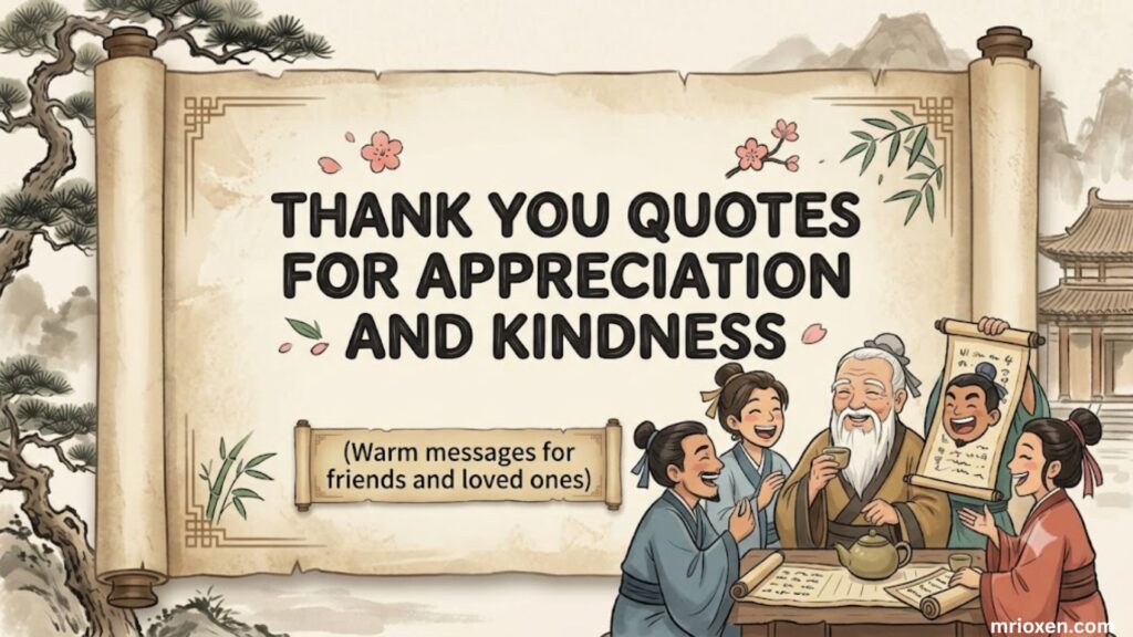Thank You Quotes for Appreciation and Kindness