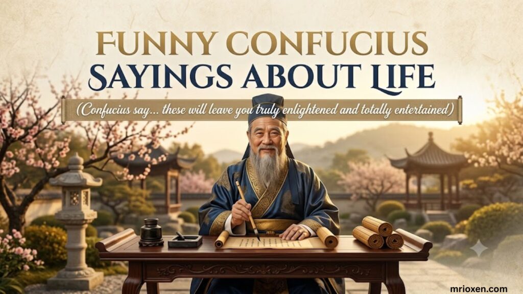 Funny Confucius Sayings